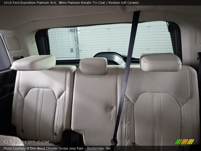 White Platinum Metallic Tri-Coat / Medium Soft Ceramic 2019 Ford Expedition Platinum 4x4