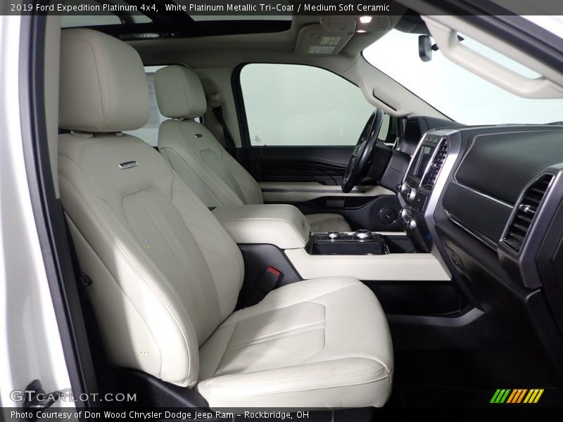 White Platinum Metallic Tri-Coat / Medium Soft Ceramic 2019 Ford Expedition Platinum 4x4