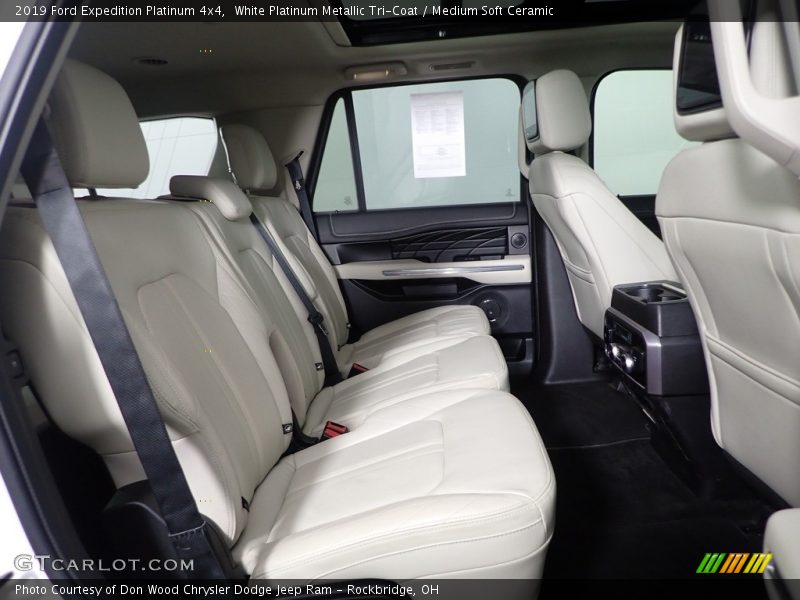 White Platinum Metallic Tri-Coat / Medium Soft Ceramic 2019 Ford Expedition Platinum 4x4