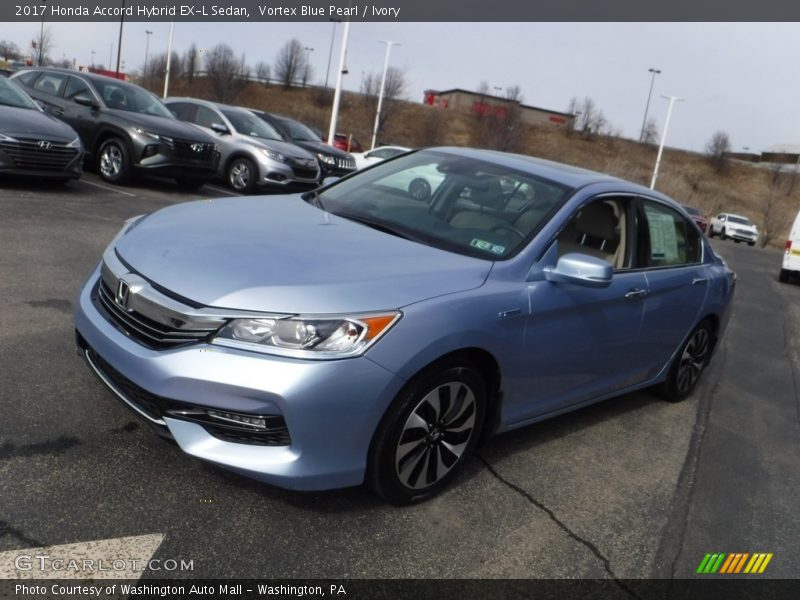 Vortex Blue Pearl / Ivory 2017 Honda Accord Hybrid EX-L Sedan