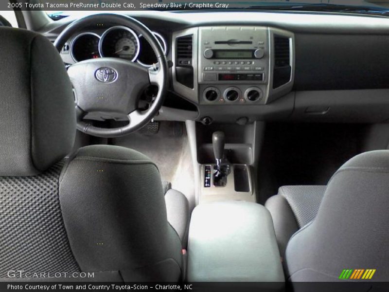 Speedway Blue / Graphite Gray 2005 Toyota Tacoma PreRunner Double Cab