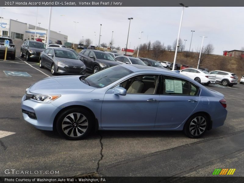 Vortex Blue Pearl / Ivory 2017 Honda Accord Hybrid EX-L Sedan