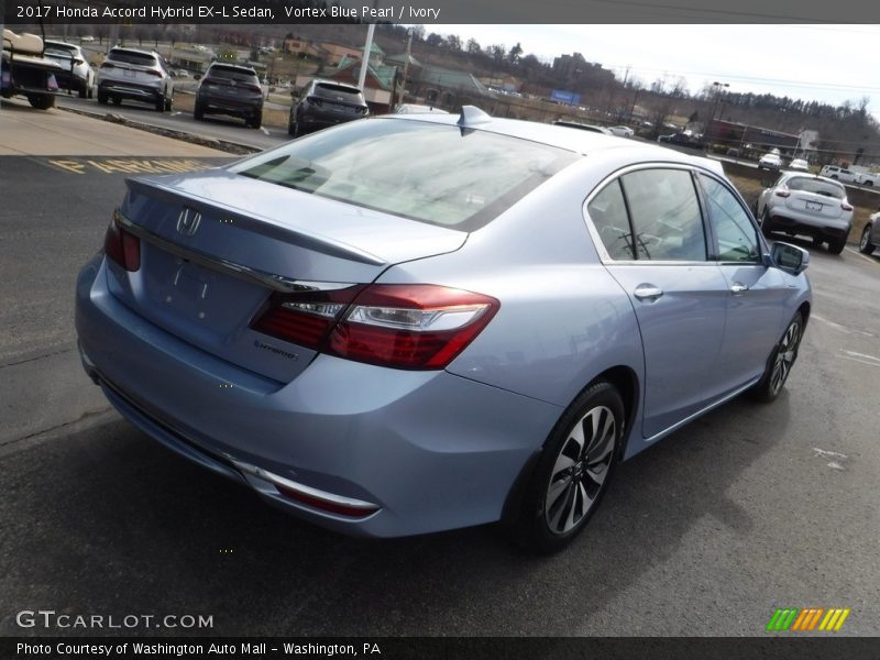 Vortex Blue Pearl / Ivory 2017 Honda Accord Hybrid EX-L Sedan