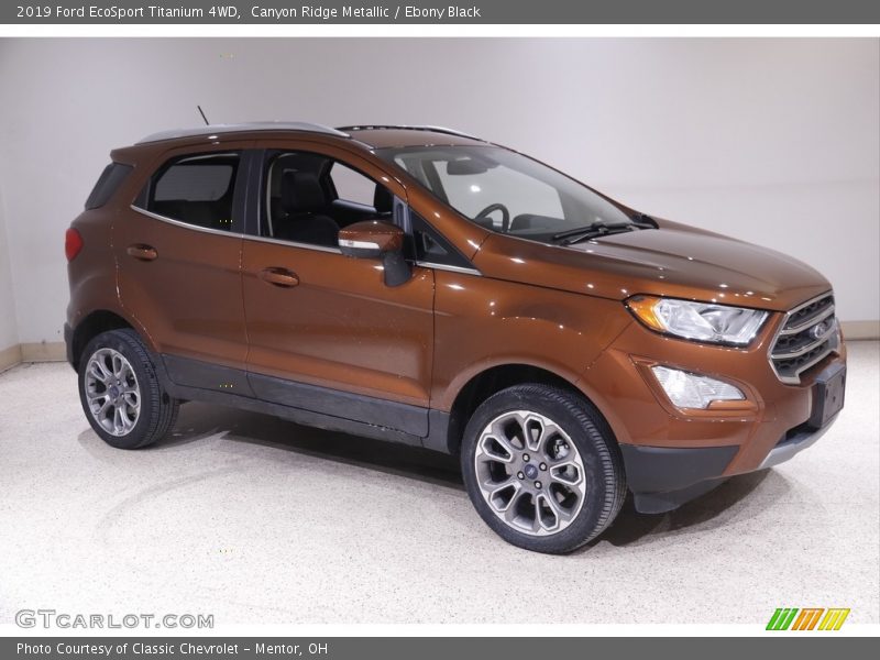 Canyon Ridge Metallic / Ebony Black 2019 Ford EcoSport Titanium 4WD