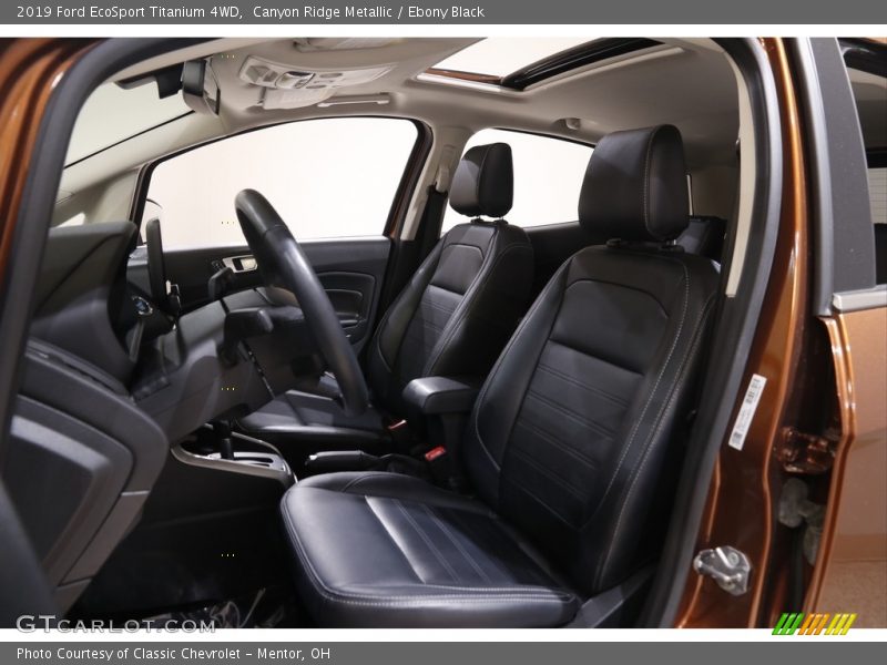 Canyon Ridge Metallic / Ebony Black 2019 Ford EcoSport Titanium 4WD