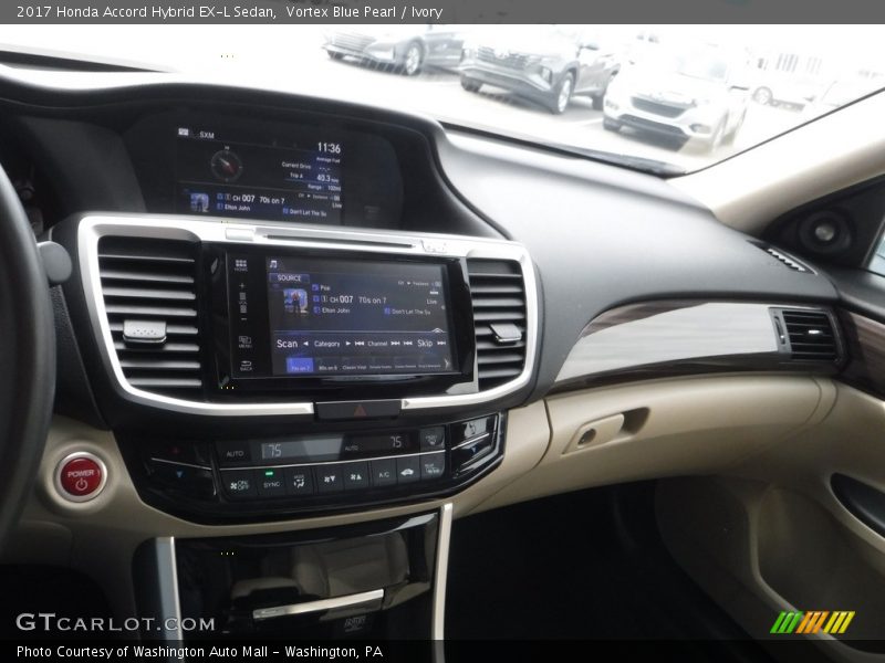 Vortex Blue Pearl / Ivory 2017 Honda Accord Hybrid EX-L Sedan