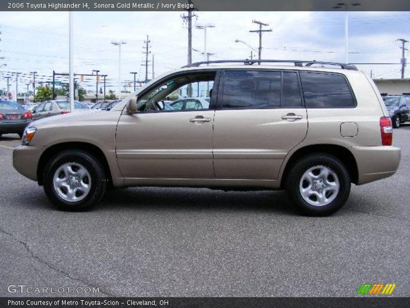 Sonora Gold Metallic / Ivory Beige 2006 Toyota Highlander I4