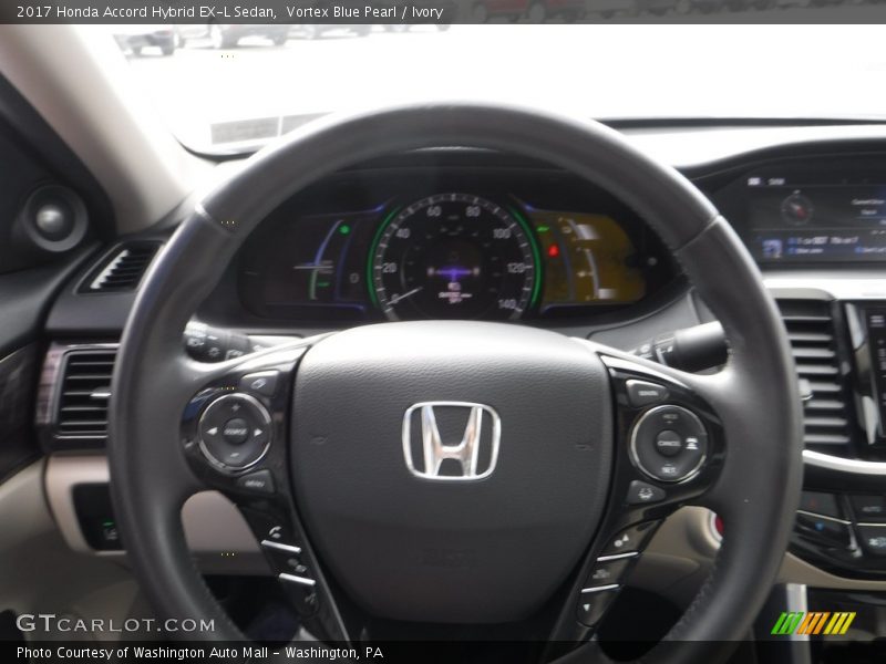 Vortex Blue Pearl / Ivory 2017 Honda Accord Hybrid EX-L Sedan
