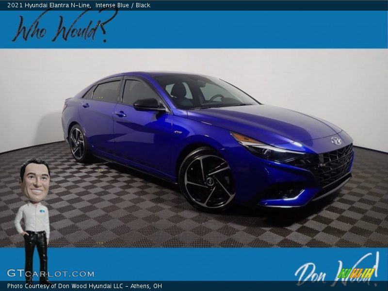 Intense Blue / Black 2021 Hyundai Elantra N-Line