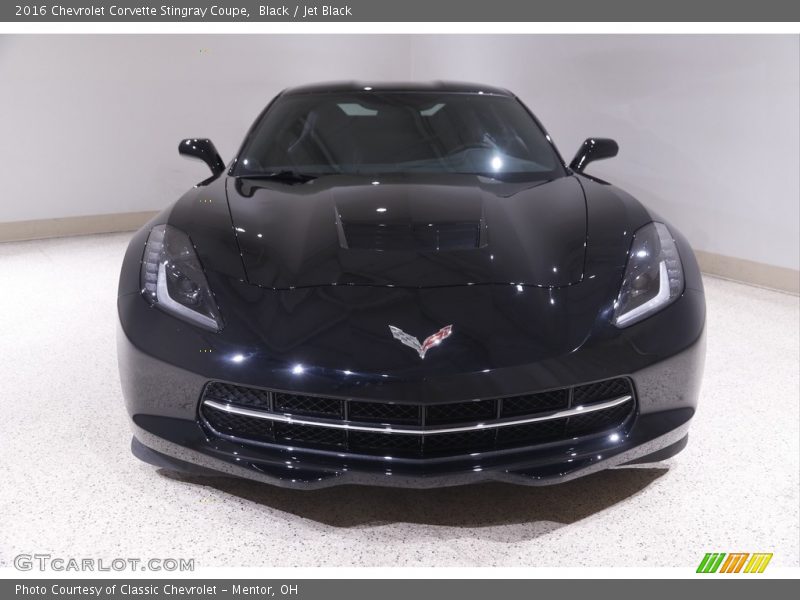 Black / Jet Black 2016 Chevrolet Corvette Stingray Coupe
