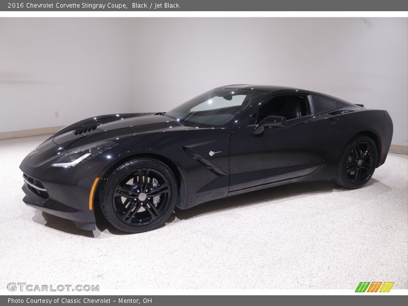 Black / Jet Black 2016 Chevrolet Corvette Stingray Coupe