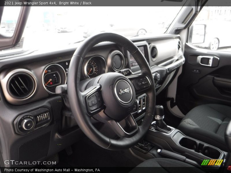 Bright White / Black 2021 Jeep Wrangler Sport 4x4
