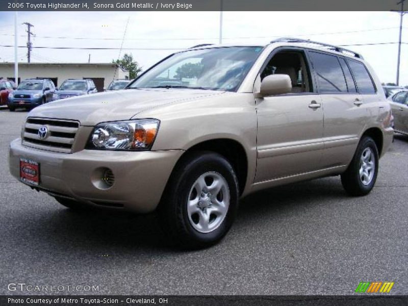 Sonora Gold Metallic / Ivory Beige 2006 Toyota Highlander I4