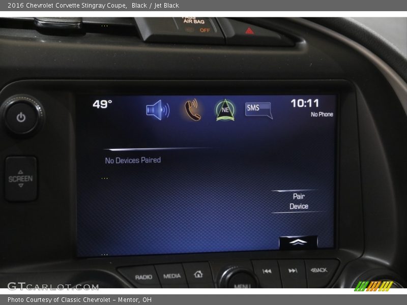 Black / Jet Black 2016 Chevrolet Corvette Stingray Coupe