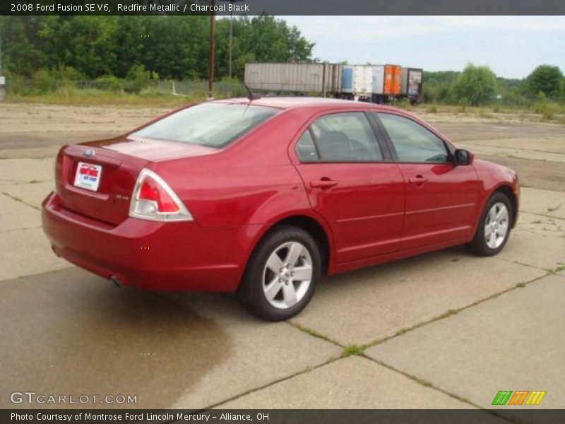 Redfire Metallic / Charcoal Black 2008 Ford Fusion SE V6