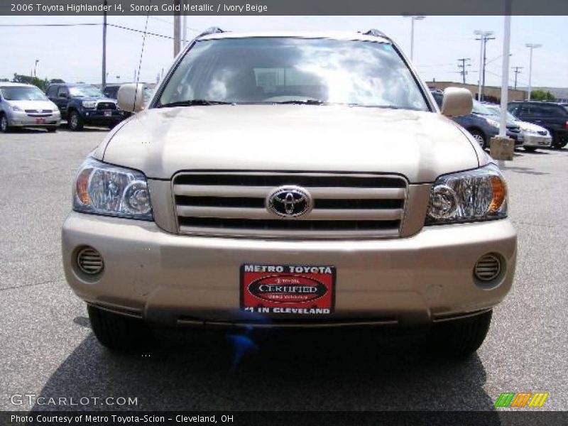 Sonora Gold Metallic / Ivory Beige 2006 Toyota Highlander I4