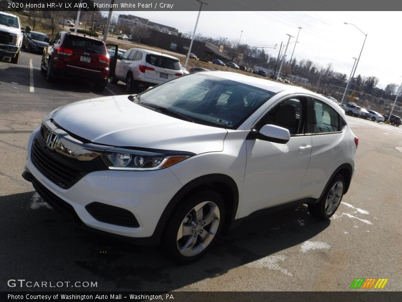 Platinum White Pearl / Gray 2020 Honda HR-V LX AWD