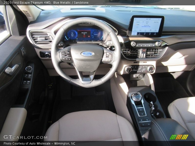 Blue Metallic / Sandstone 2020 Ford Escape Titanium 4WD