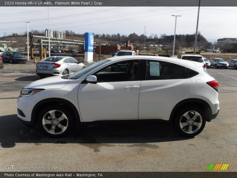Platinum White Pearl / Gray 2020 Honda HR-V LX AWD