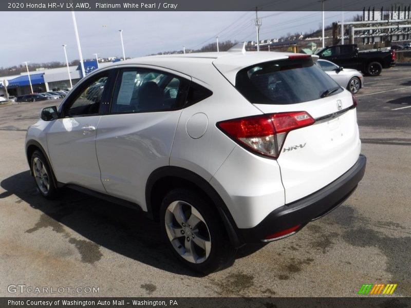 Platinum White Pearl / Gray 2020 Honda HR-V LX AWD