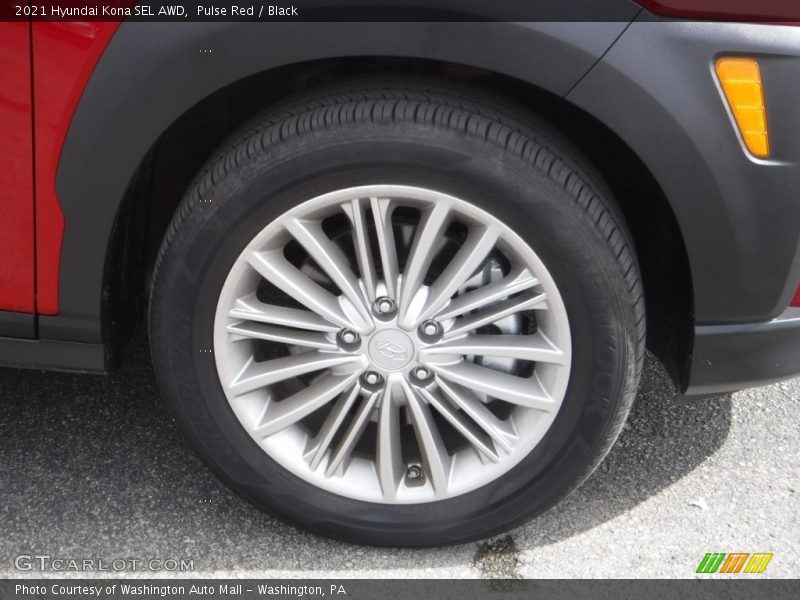 Pulse Red / Black 2021 Hyundai Kona SEL AWD