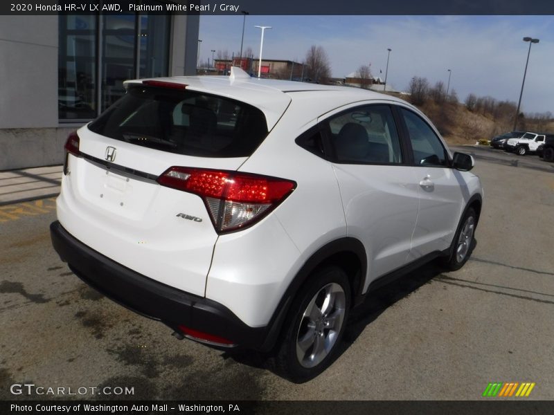 Platinum White Pearl / Gray 2020 Honda HR-V LX AWD