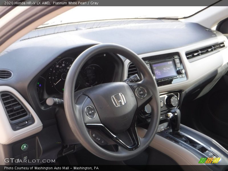 Platinum White Pearl / Gray 2020 Honda HR-V LX AWD