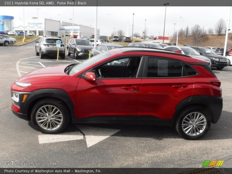 Pulse Red / Black 2021 Hyundai Kona SEL AWD