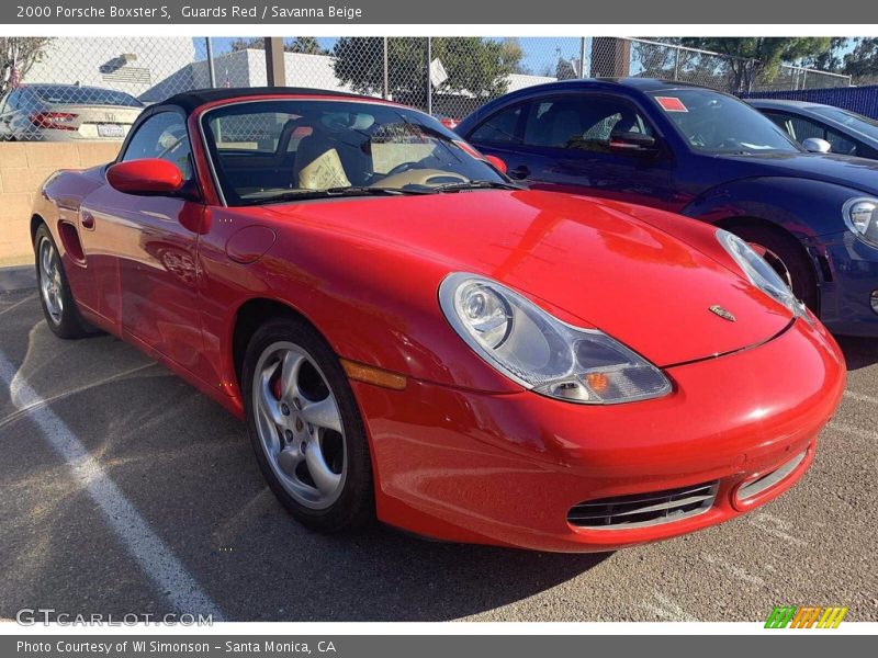 Guards Red / Savanna Beige 2000 Porsche Boxster S