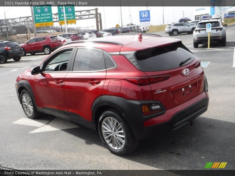 Pulse Red / Black 2021 Hyundai Kona SEL AWD