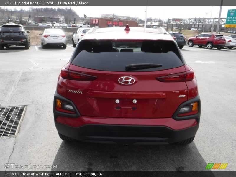 Pulse Red / Black 2021 Hyundai Kona SEL AWD