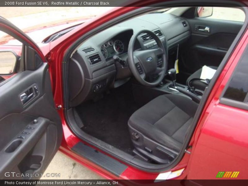 Redfire Metallic / Charcoal Black 2008 Ford Fusion SE V6