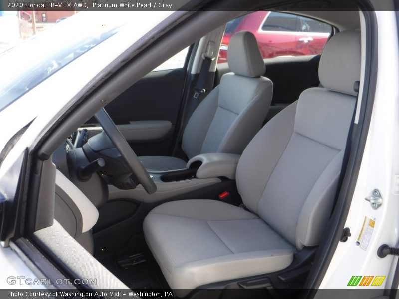 Platinum White Pearl / Gray 2020 Honda HR-V LX AWD