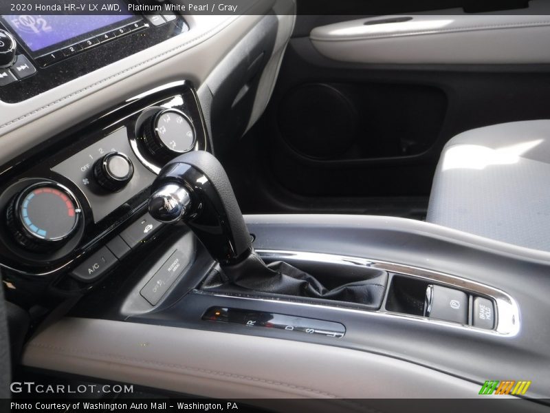 Platinum White Pearl / Gray 2020 Honda HR-V LX AWD