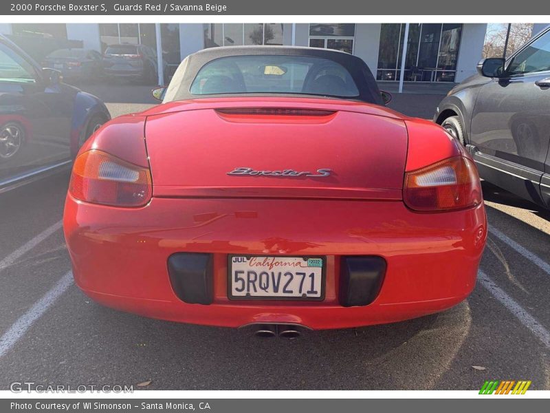 Guards Red / Savanna Beige 2000 Porsche Boxster S