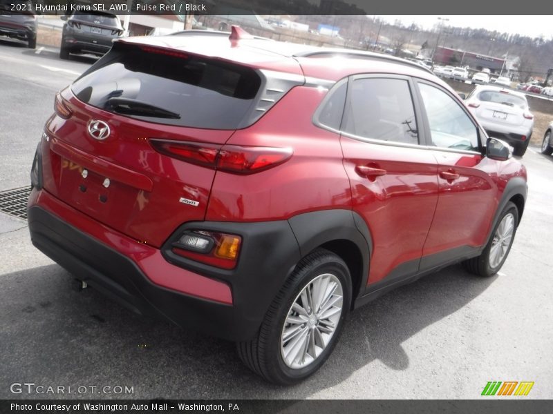 Pulse Red / Black 2021 Hyundai Kona SEL AWD