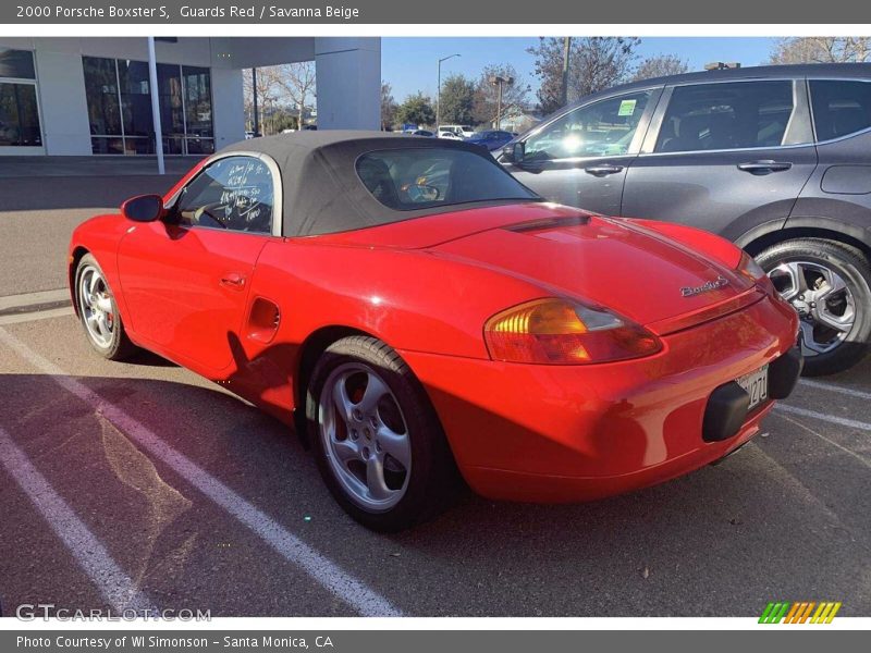 Guards Red / Savanna Beige 2000 Porsche Boxster S