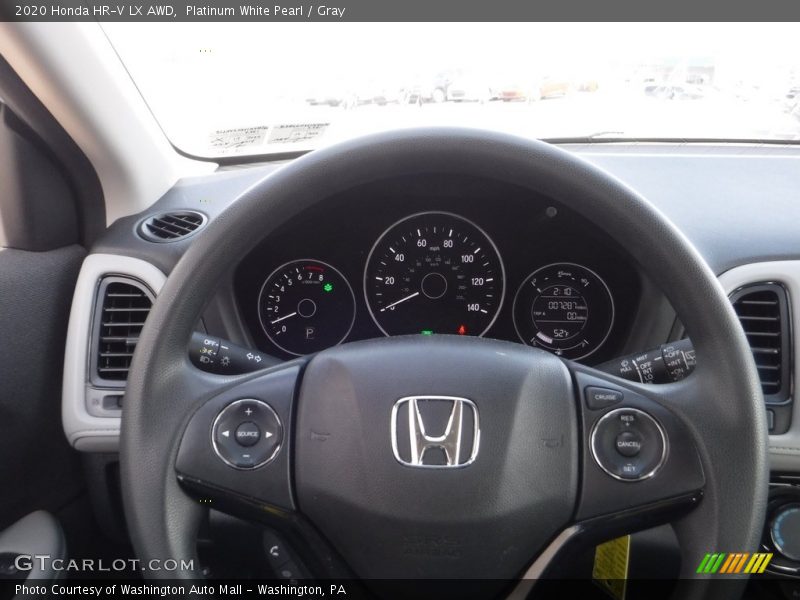 Platinum White Pearl / Gray 2020 Honda HR-V LX AWD