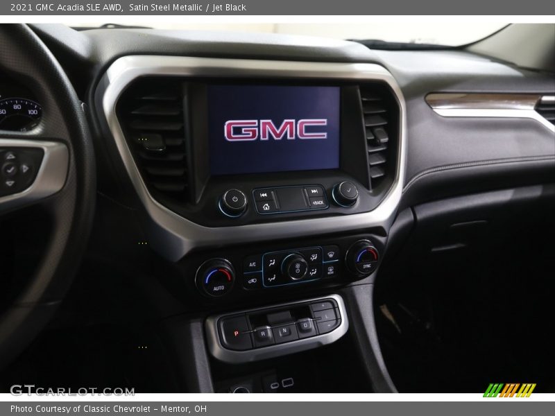 Satin Steel Metallic / Jet Black 2021 GMC Acadia SLE AWD