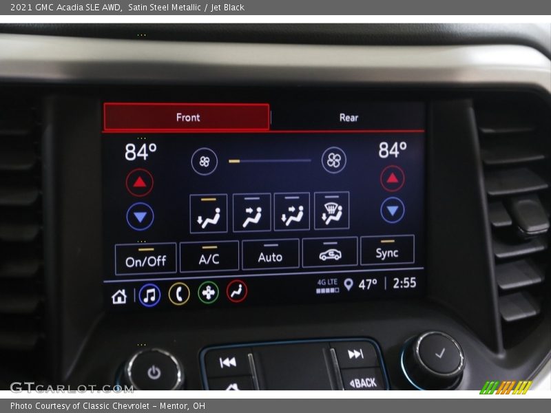 Satin Steel Metallic / Jet Black 2021 GMC Acadia SLE AWD