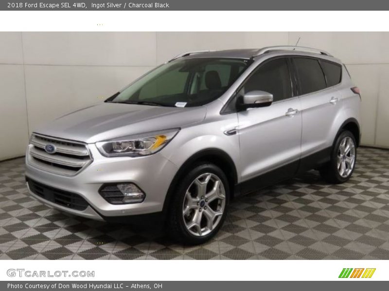 Ingot Silver / Charcoal Black 2018 Ford Escape SEL 4WD