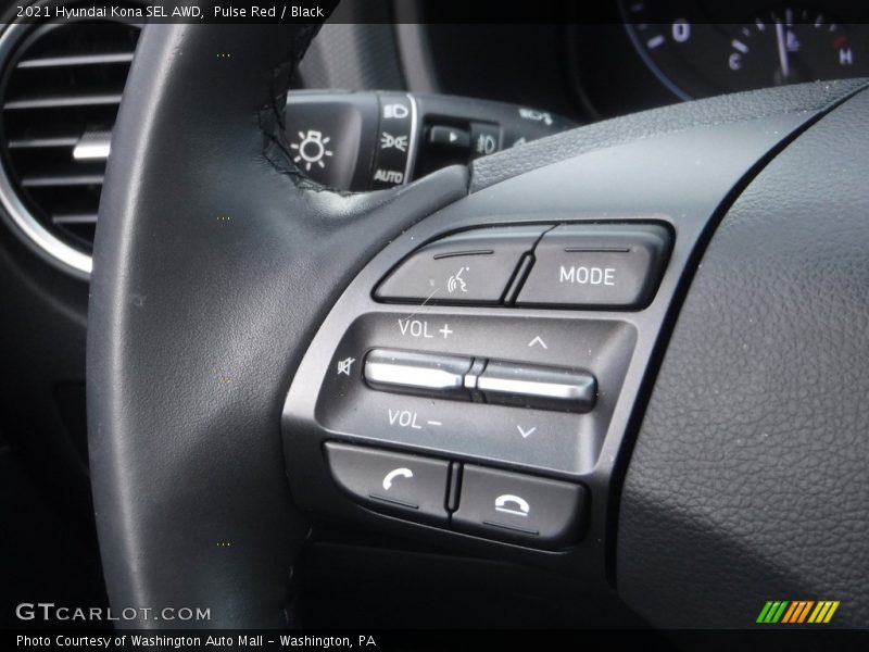 Pulse Red / Black 2021 Hyundai Kona SEL AWD