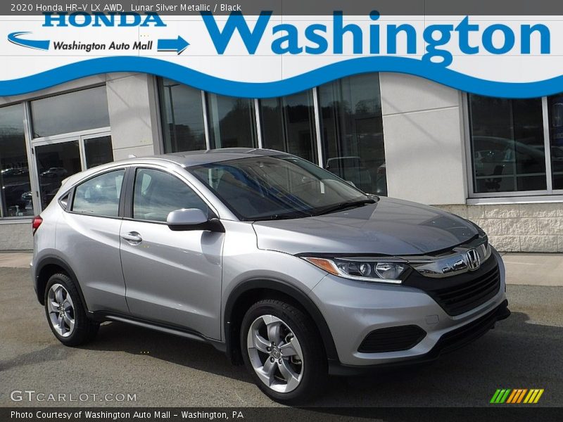 Lunar Silver Metallic / Black 2020 Honda HR-V LX AWD