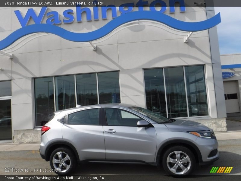 Lunar Silver Metallic / Black 2020 Honda HR-V LX AWD