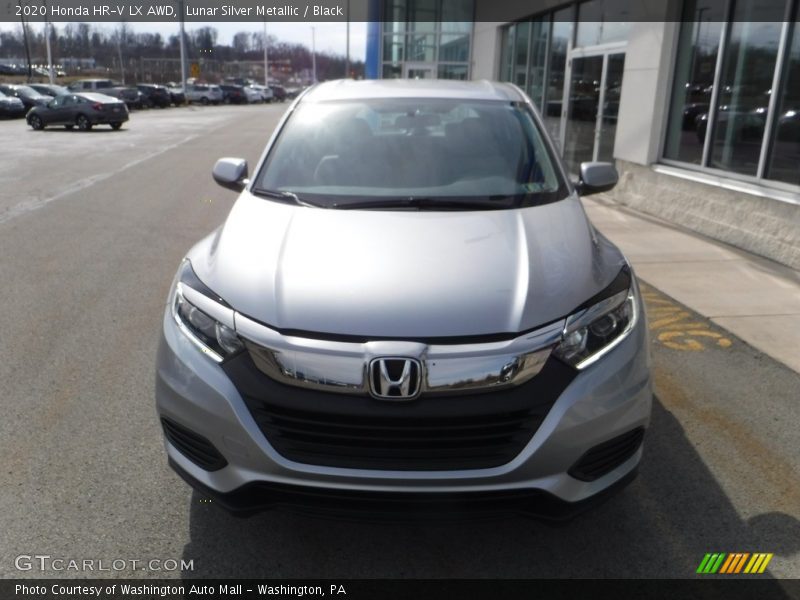 Lunar Silver Metallic / Black 2020 Honda HR-V LX AWD