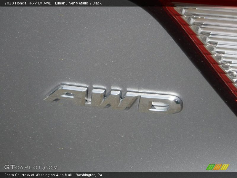 Lunar Silver Metallic / Black 2020 Honda HR-V LX AWD