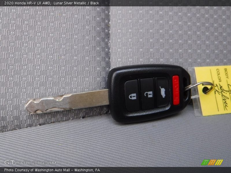 Lunar Silver Metallic / Black 2020 Honda HR-V LX AWD