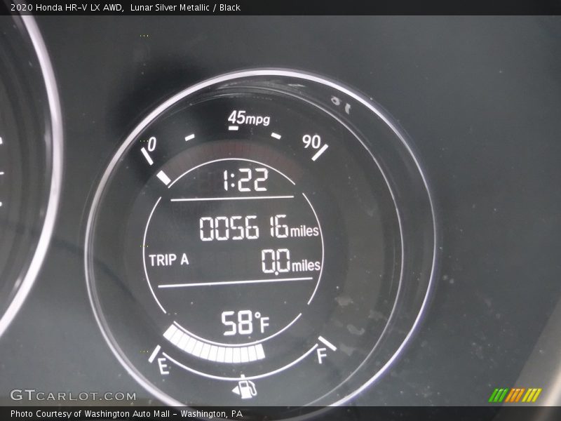 Lunar Silver Metallic / Black 2020 Honda HR-V LX AWD