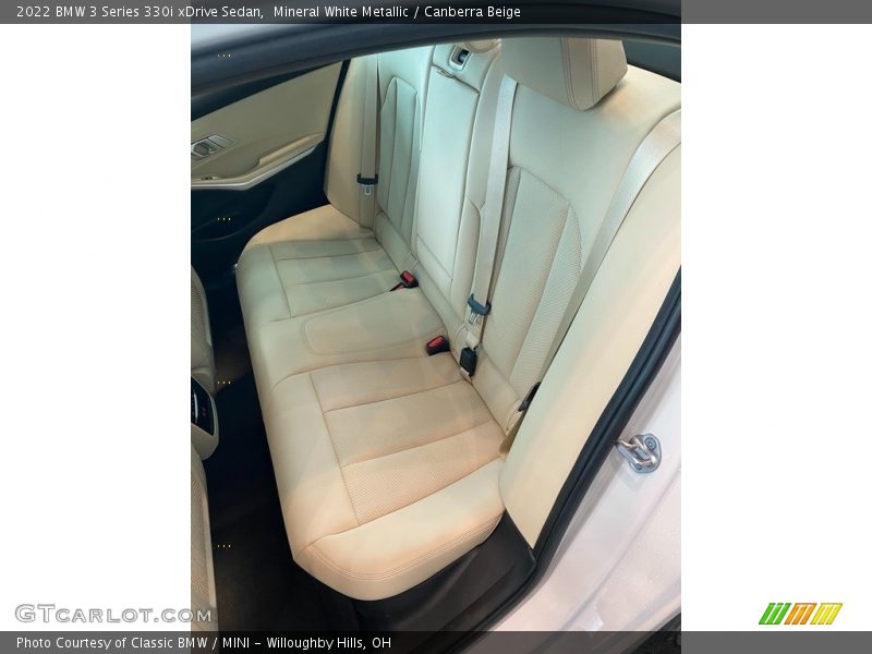 Mineral White Metallic / Canberra Beige 2022 BMW 3 Series 330i xDrive Sedan