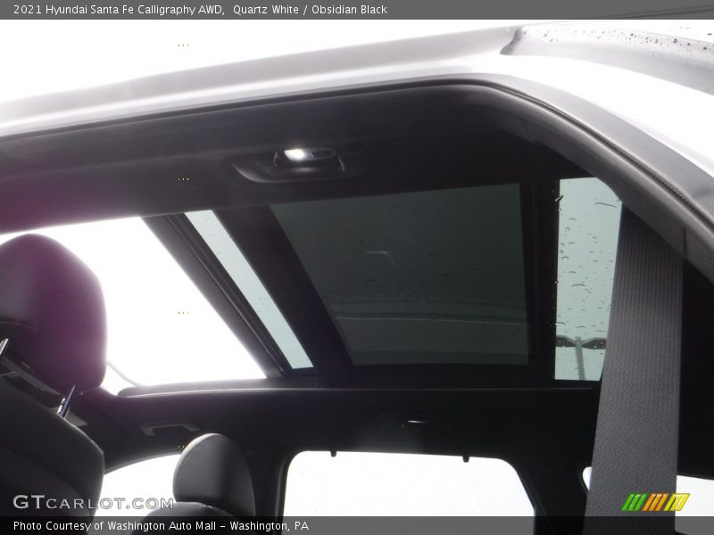 Quartz White / Obsidian Black 2021 Hyundai Santa Fe Calligraphy AWD